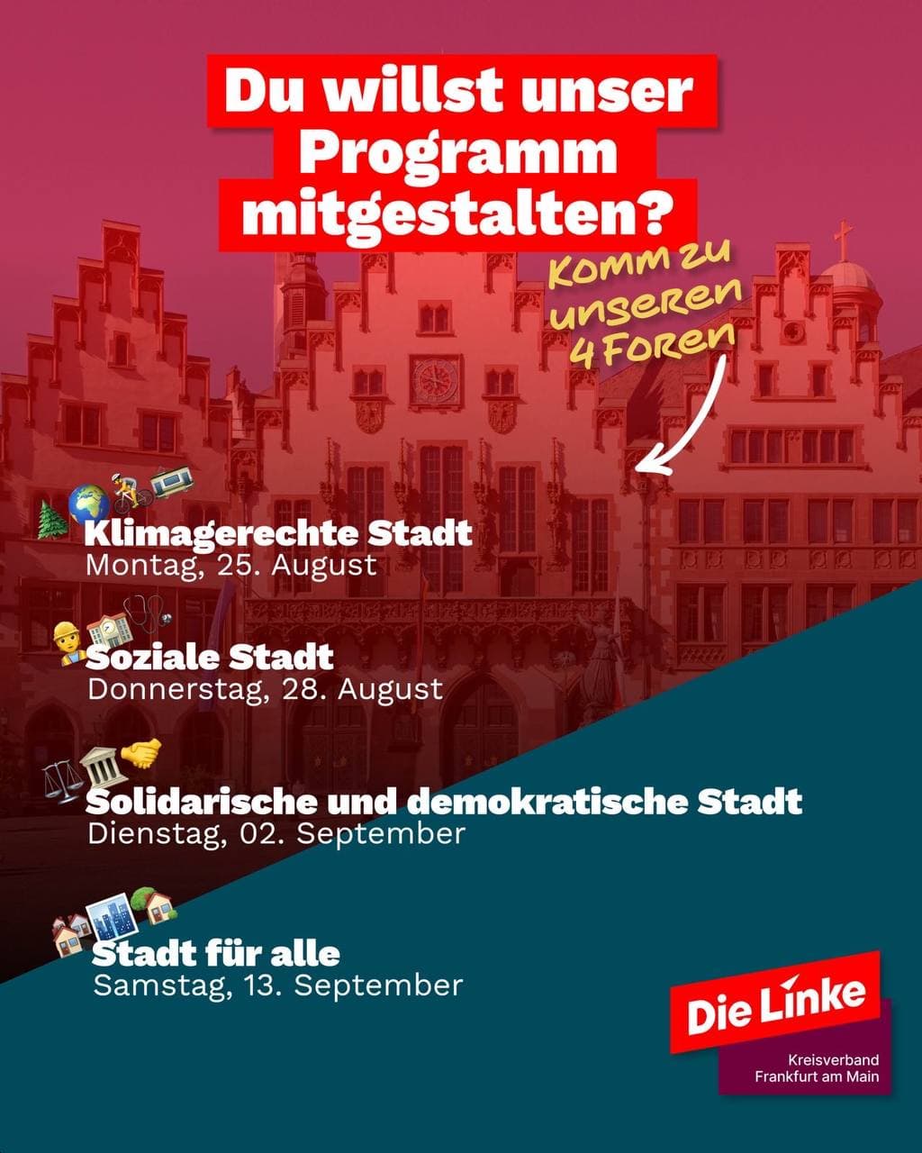 Kommunalwahlprogramm Forum 4 (Stadt für alle: Bezahlbares Wohnen)