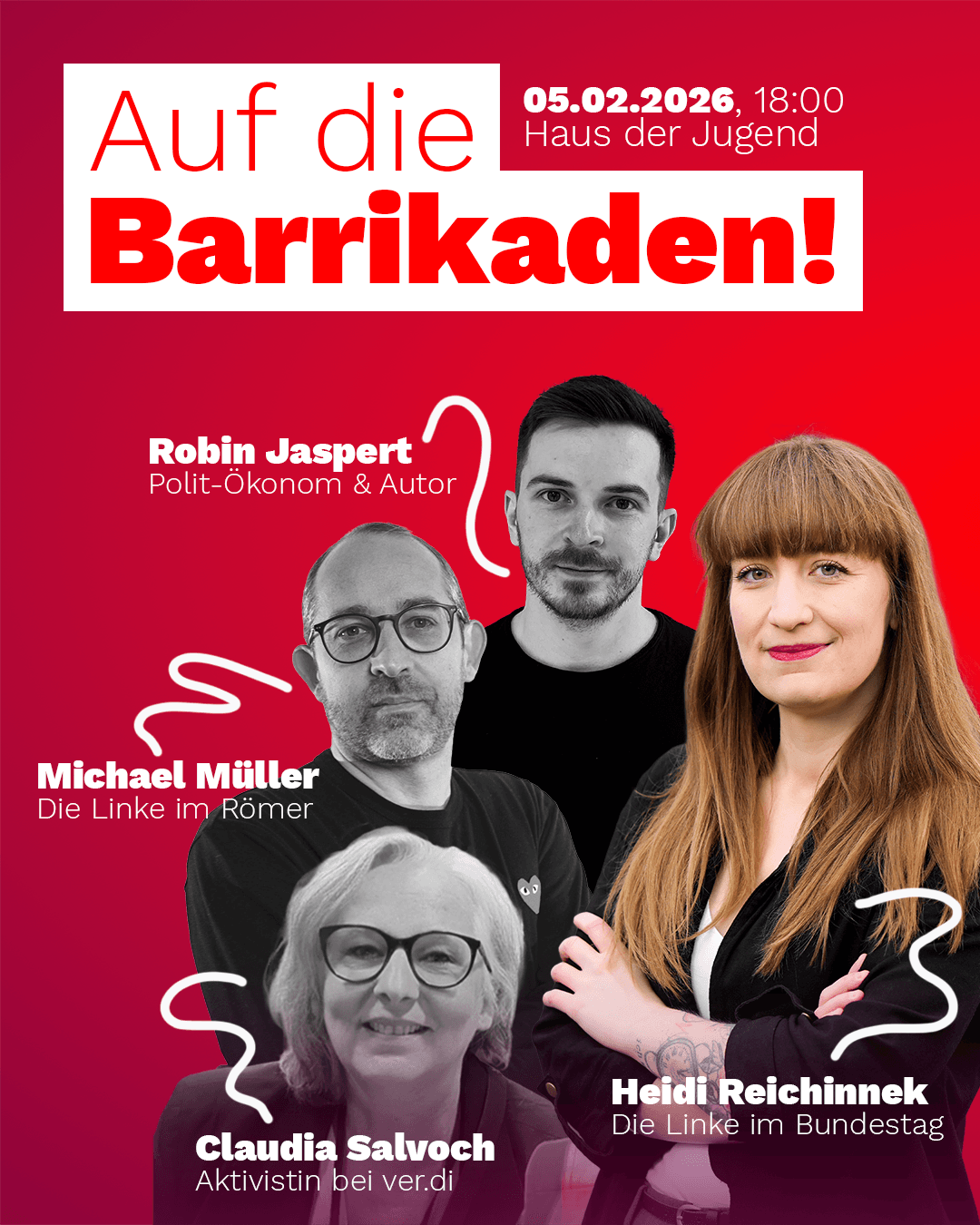 💥 Heidi Reichinnek kommt nach 069 💥 Auf die Barrikaden - Für Menschen statt Profite