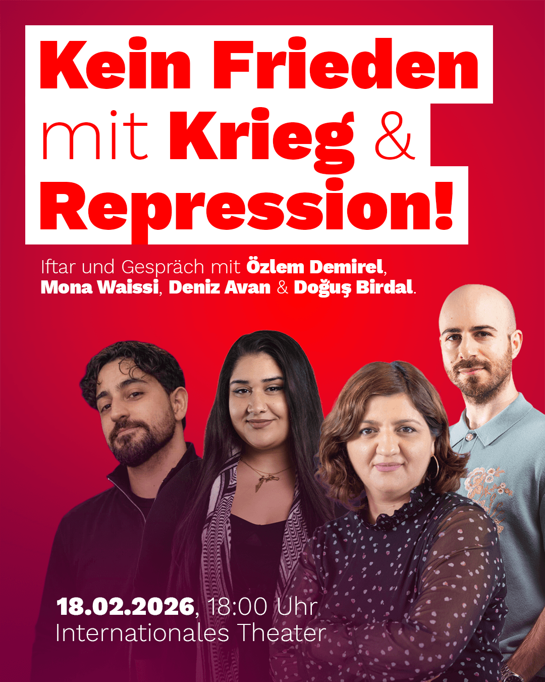 Kein Frieden mit Krieg und Repression!