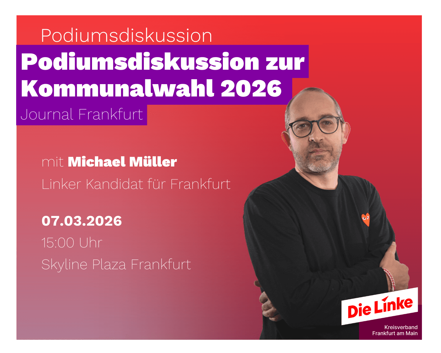 Podiumsdiskussion zur Kommunawahl 2026 des Journal Frankfurt