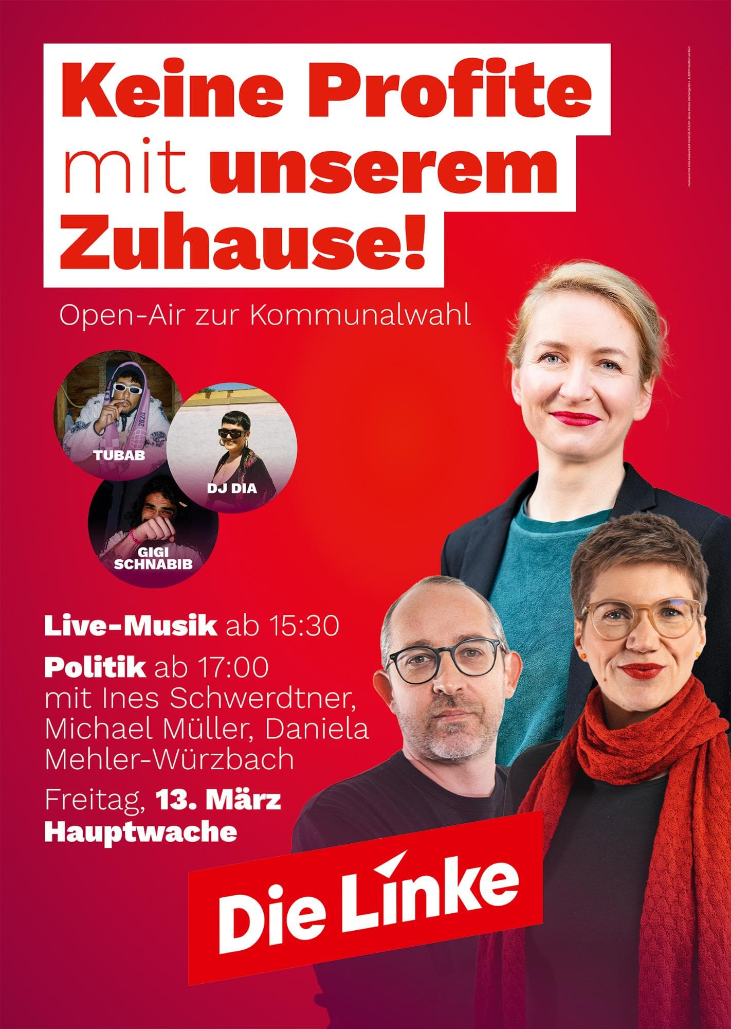 Keine Profite mit unserem Zuhause! - Abschlusskundgebung mit Ines Schwerdtner
