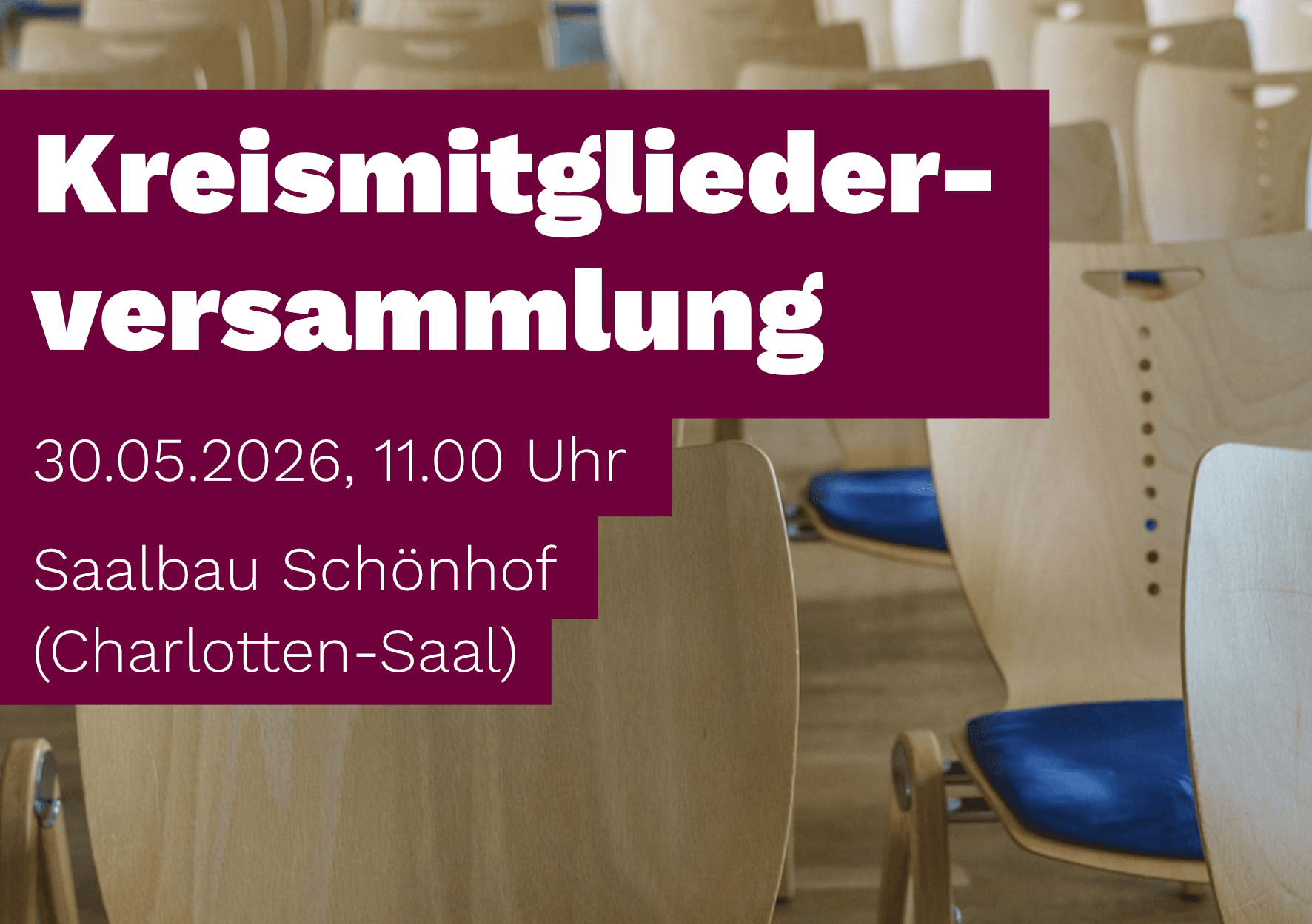 Kreismitgliederversammlung am 30.05.2026